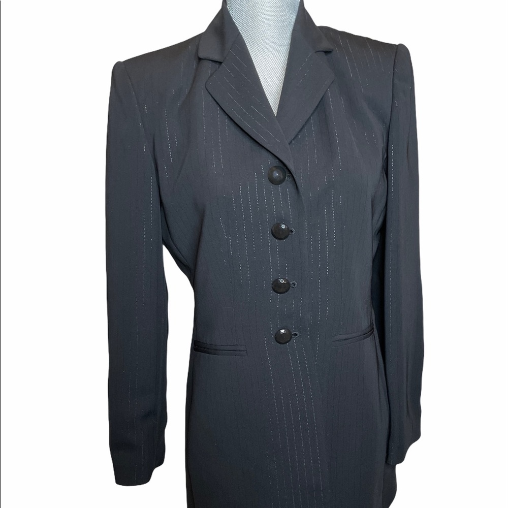 Morgan Taylor Suit Jacket Silver Strands Shiny 6P